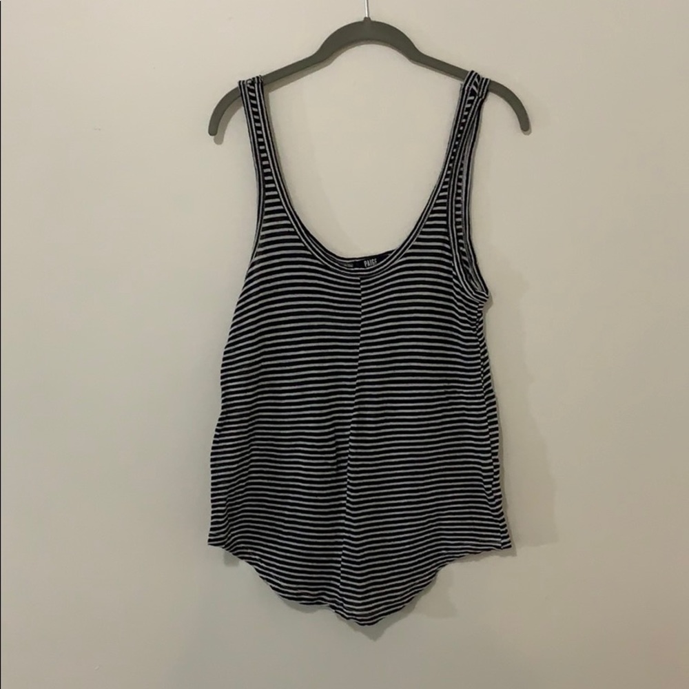 NWOT Paige Scoop Neck Striped Tank